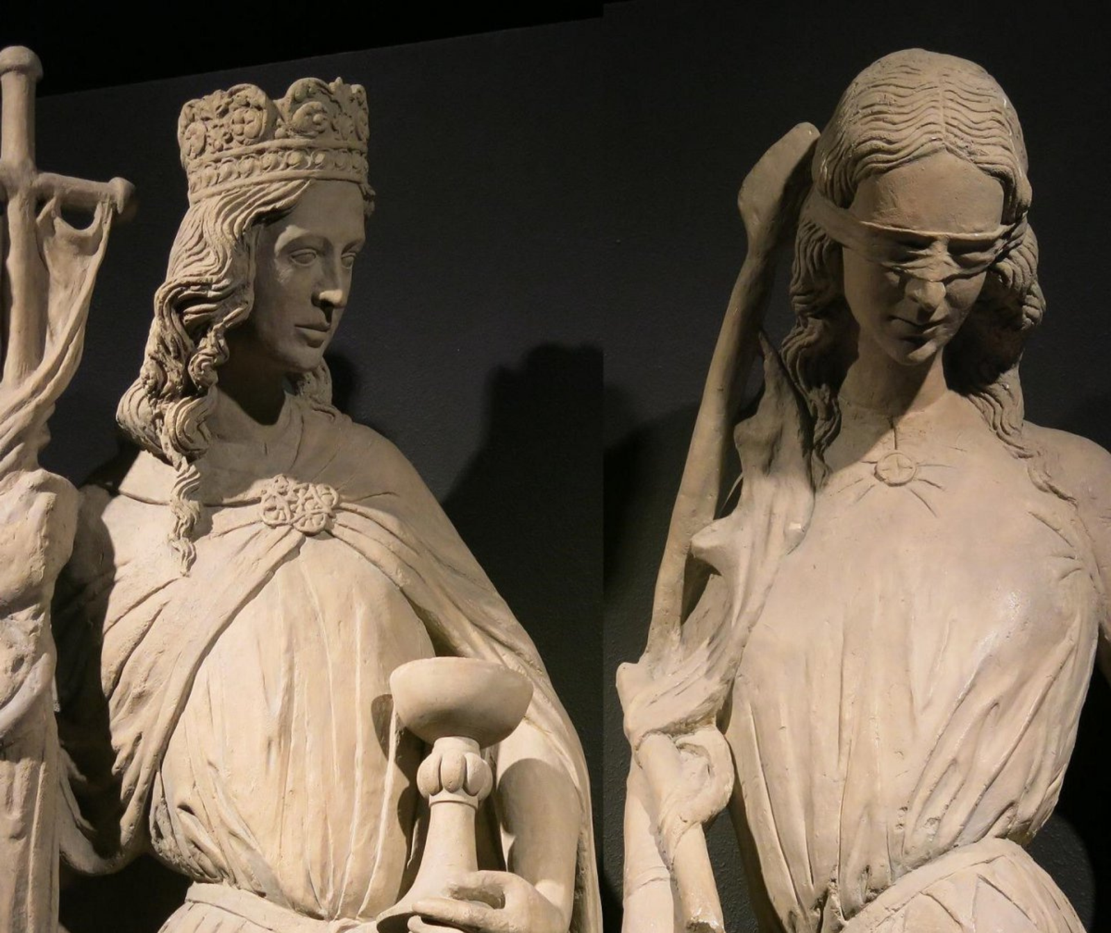 Die Statuen Ecclesia und Synagoga, judenfeindliche Dastellungen