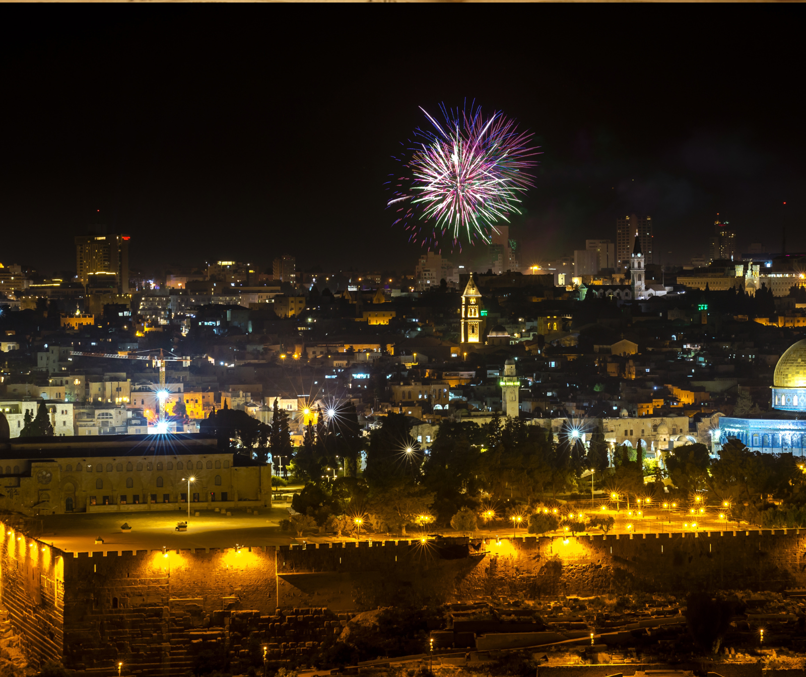 Jerusalem Feuerwerk