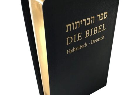 Die Bibel - Hebräisch-Deutsch - Abbildung einer Bibel in schwarz mit Goldschnittrand
