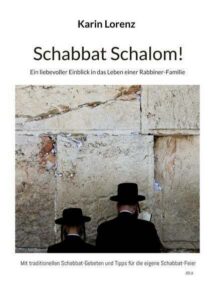 Schabbat Schalom! Buchcover mit zwei Rabbiner an der Klagemauer