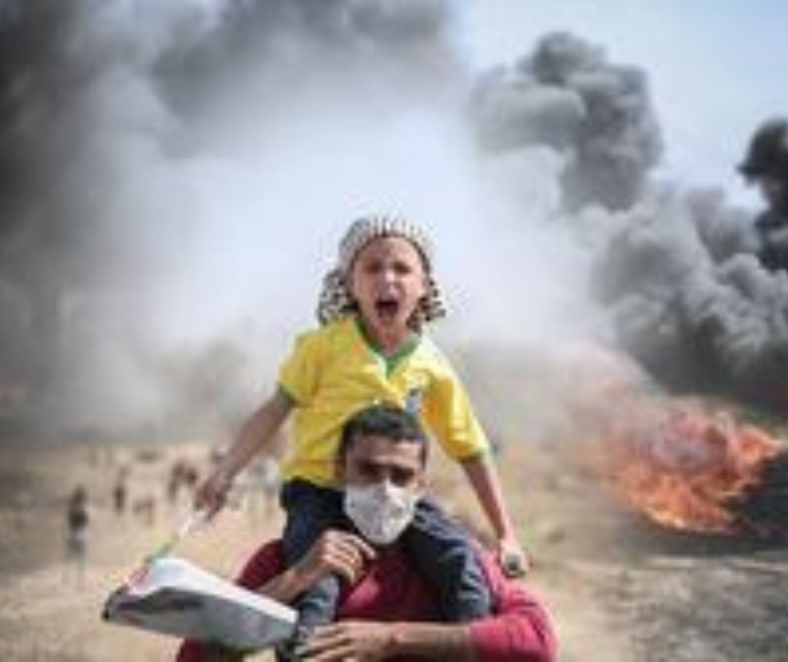 Demonstrant am Gaza-Grenzzaun (vor dem 7. Oktober 2023),Pixabay